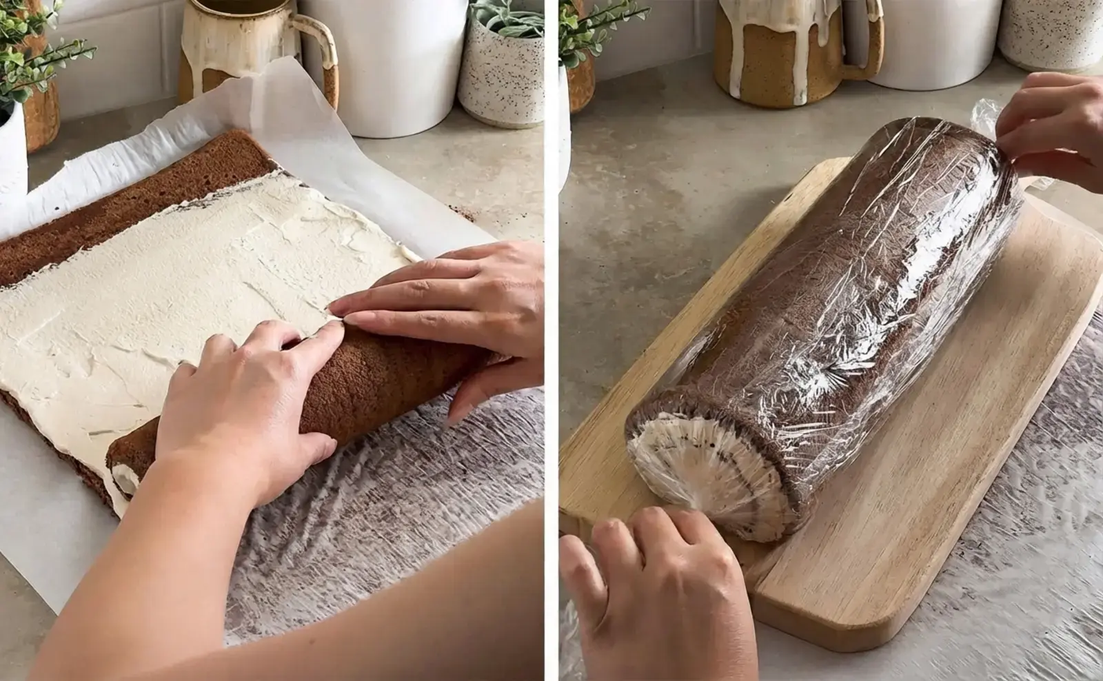 Mocha Roll Cake, Make the espresso whipped cream