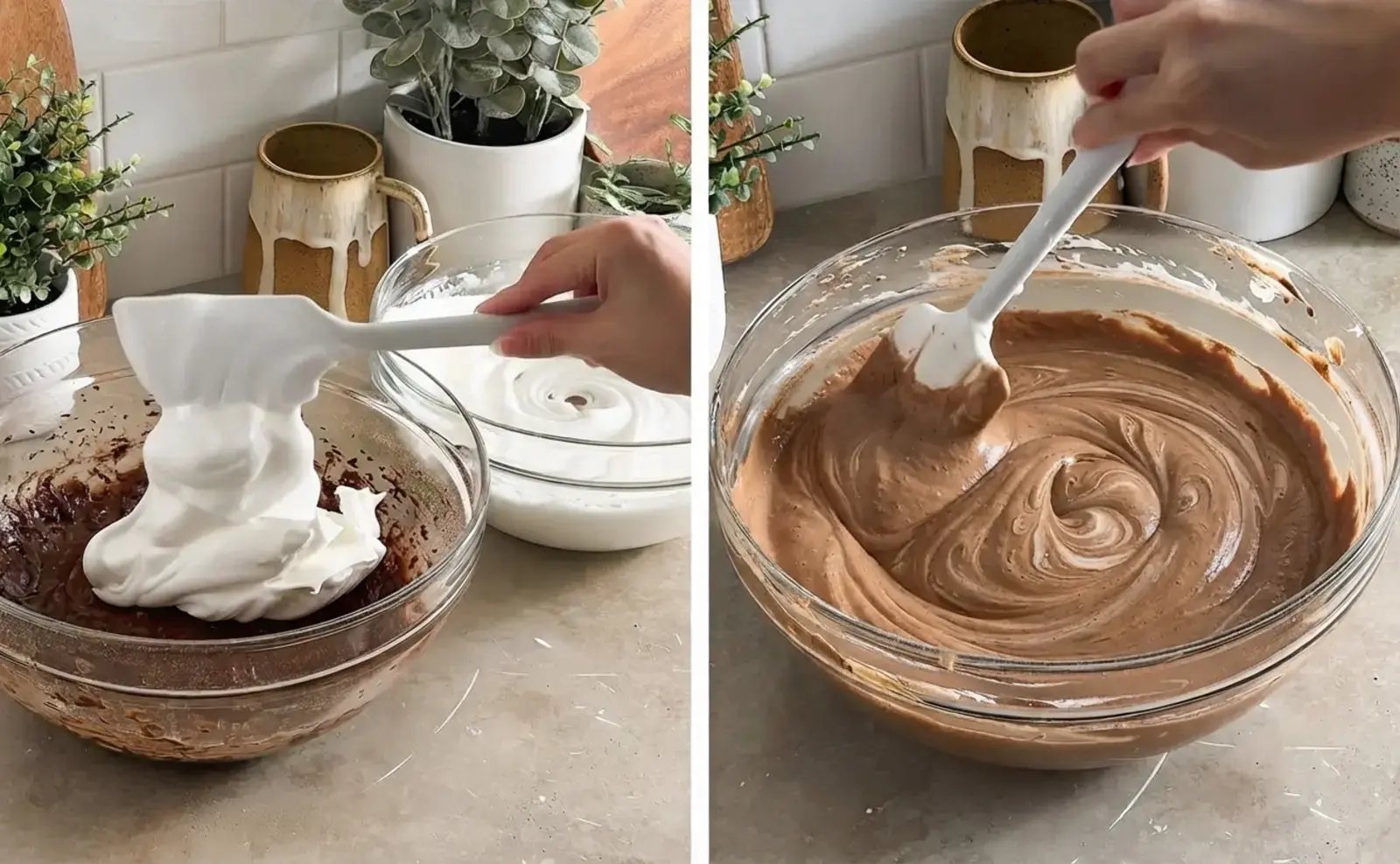 Mocha Roll Cake, Make the mocha chiffon cake sheet