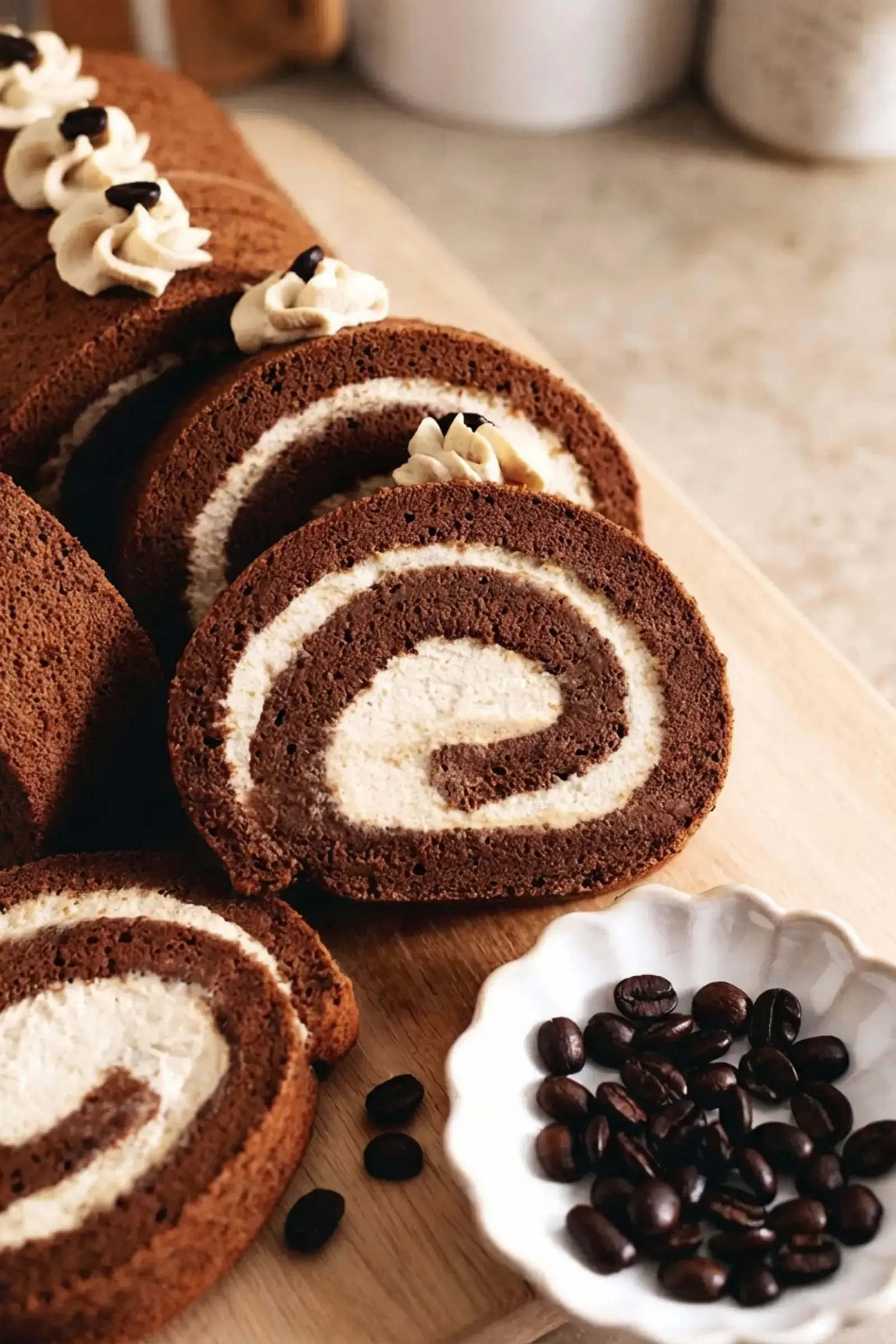 Mocha Roll Cake