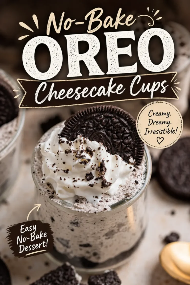 No-Bake Oreo Cheesecake Cups