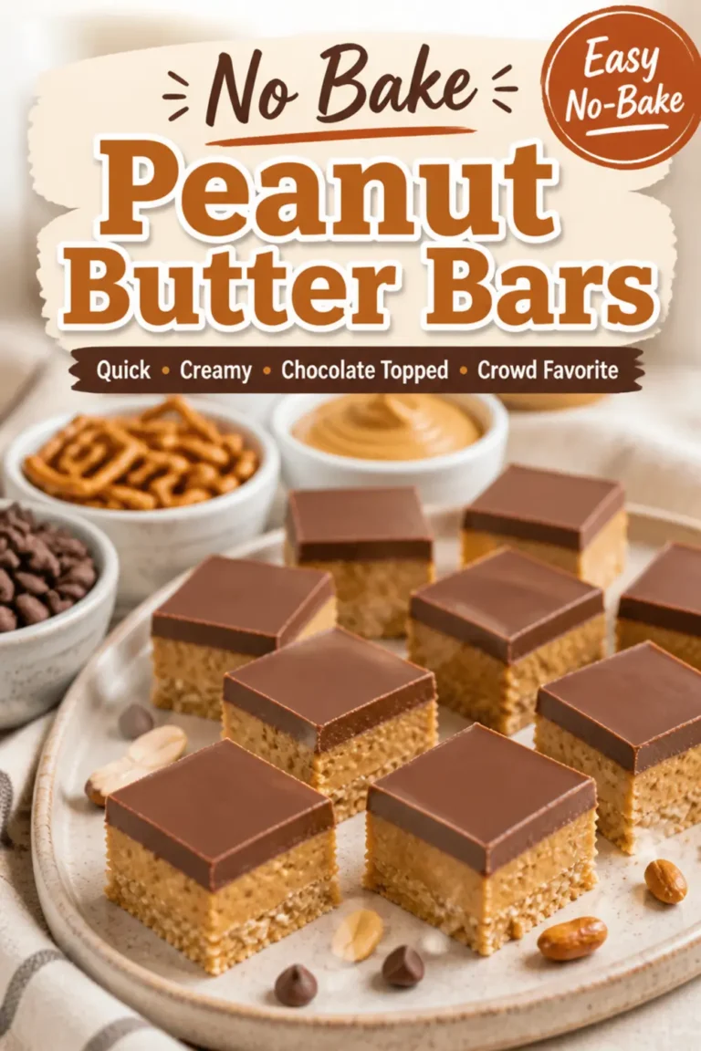 No Bake Peanut Butter Bars