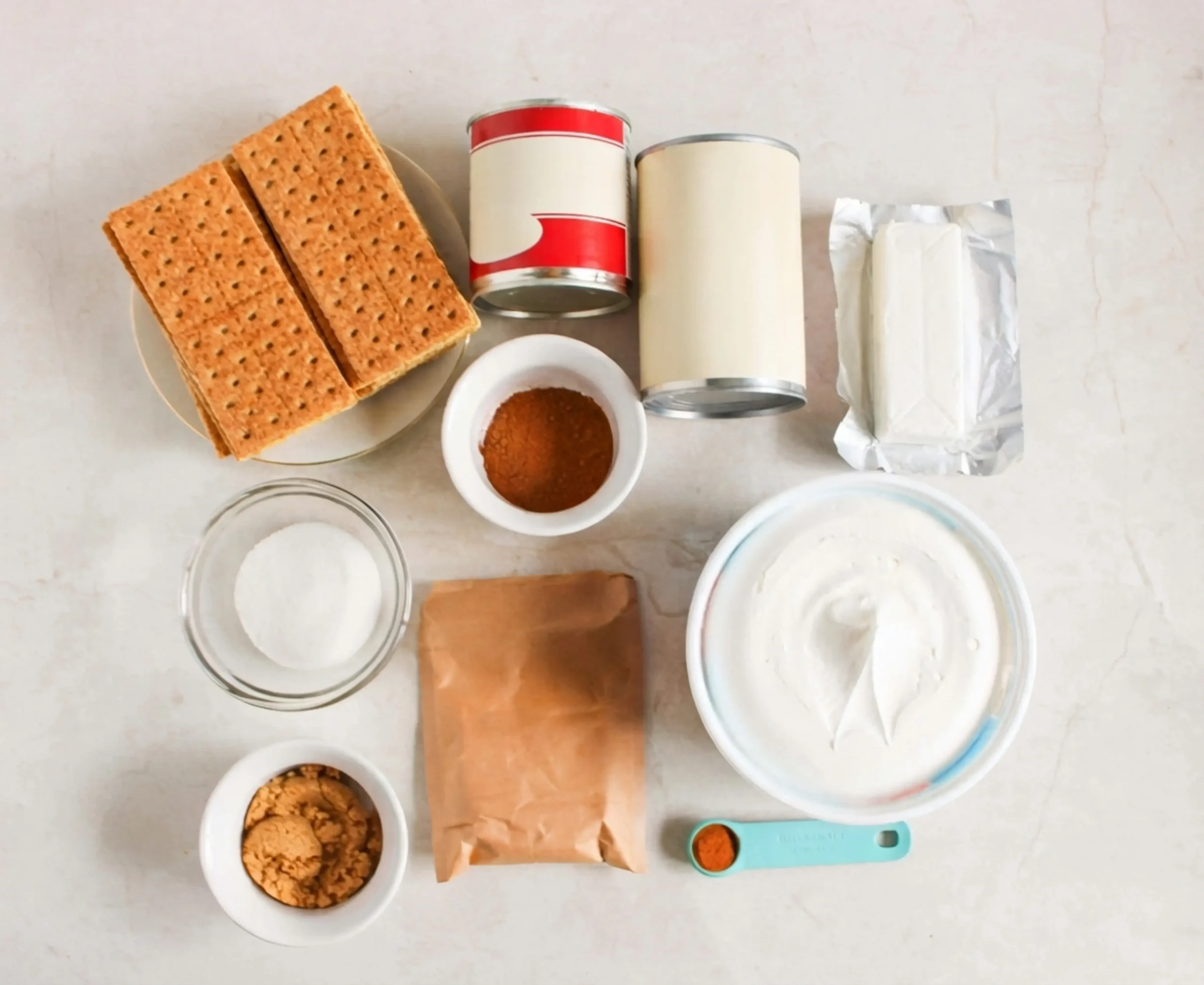 No-Bake Pumpkin Cheesecake Cups, Ingredients you'll need for pumpkin cheesecake