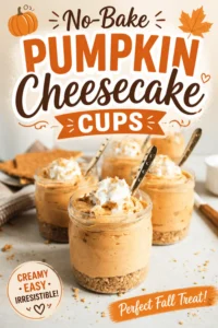 No-Bake Pumpkin Cheesecake Cups