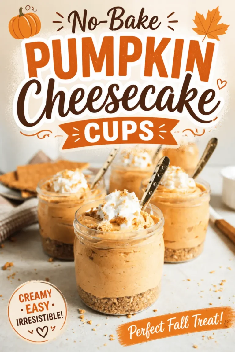 No-Bake Pumpkin Cheesecake Cups