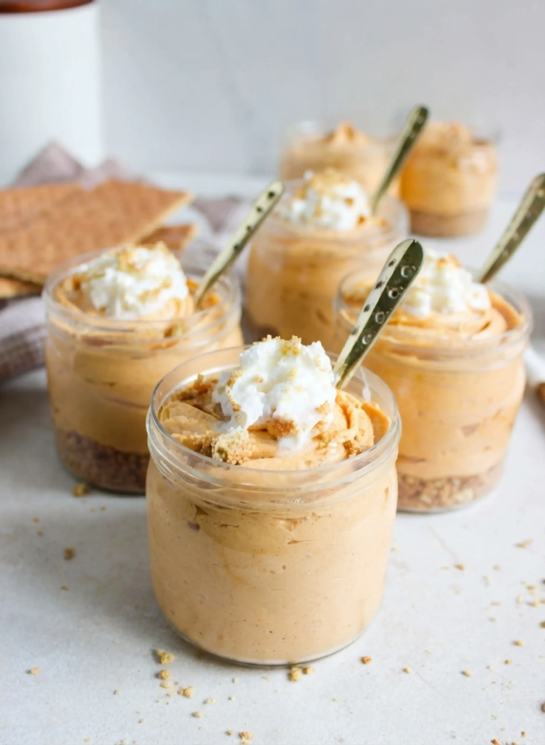 No-Bake Pumpkin Cheesecake Cups, Serve and Enjoy