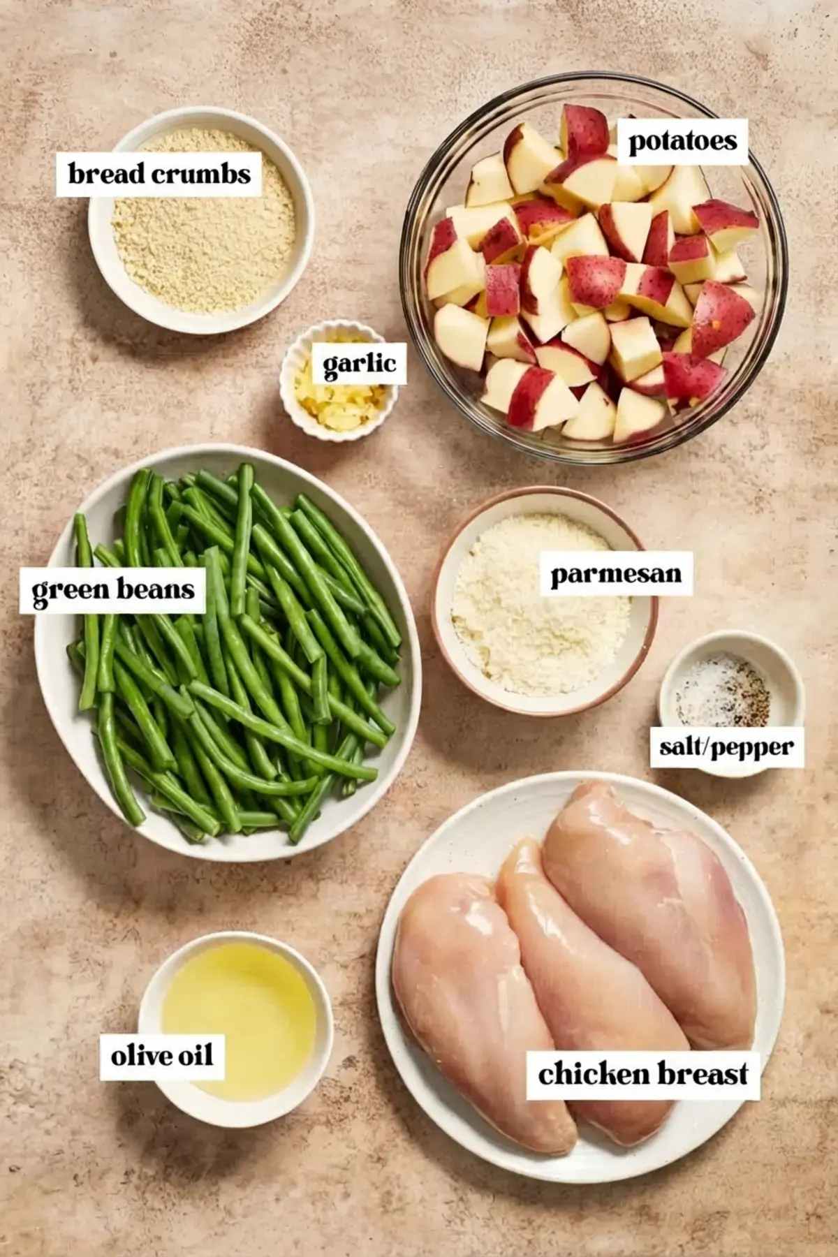 Parmesan Crusted Chicken Sheet Pan Dinner, Ingredient Notes