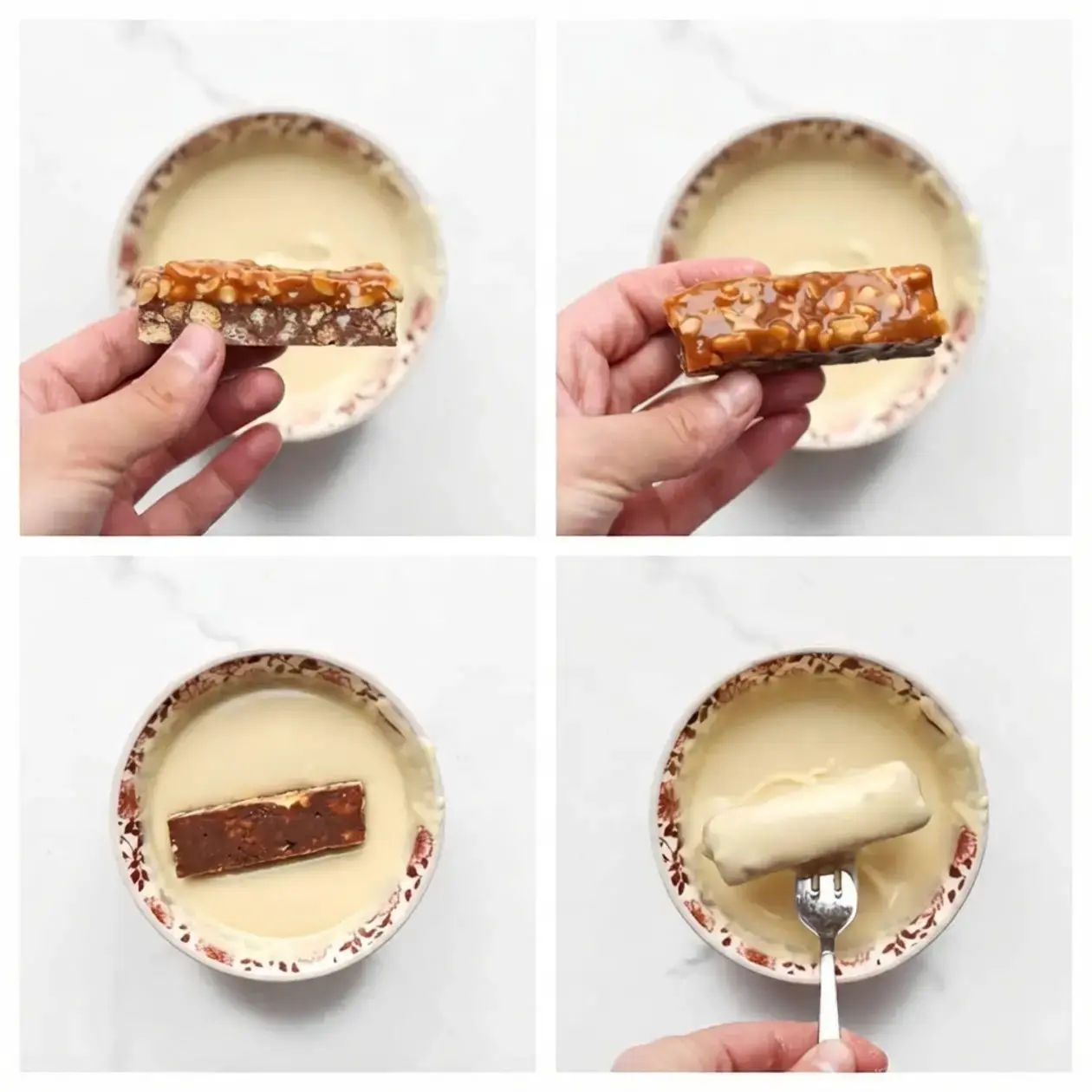 Peanut-Caramel Bars With Chocolate, Instructions
