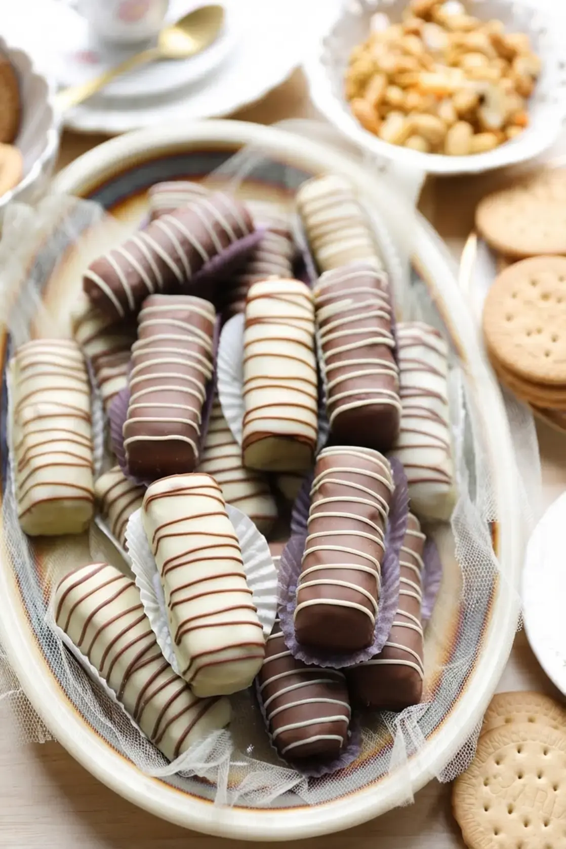 Peanut-Caramel Bars With Chocolate, Instructions