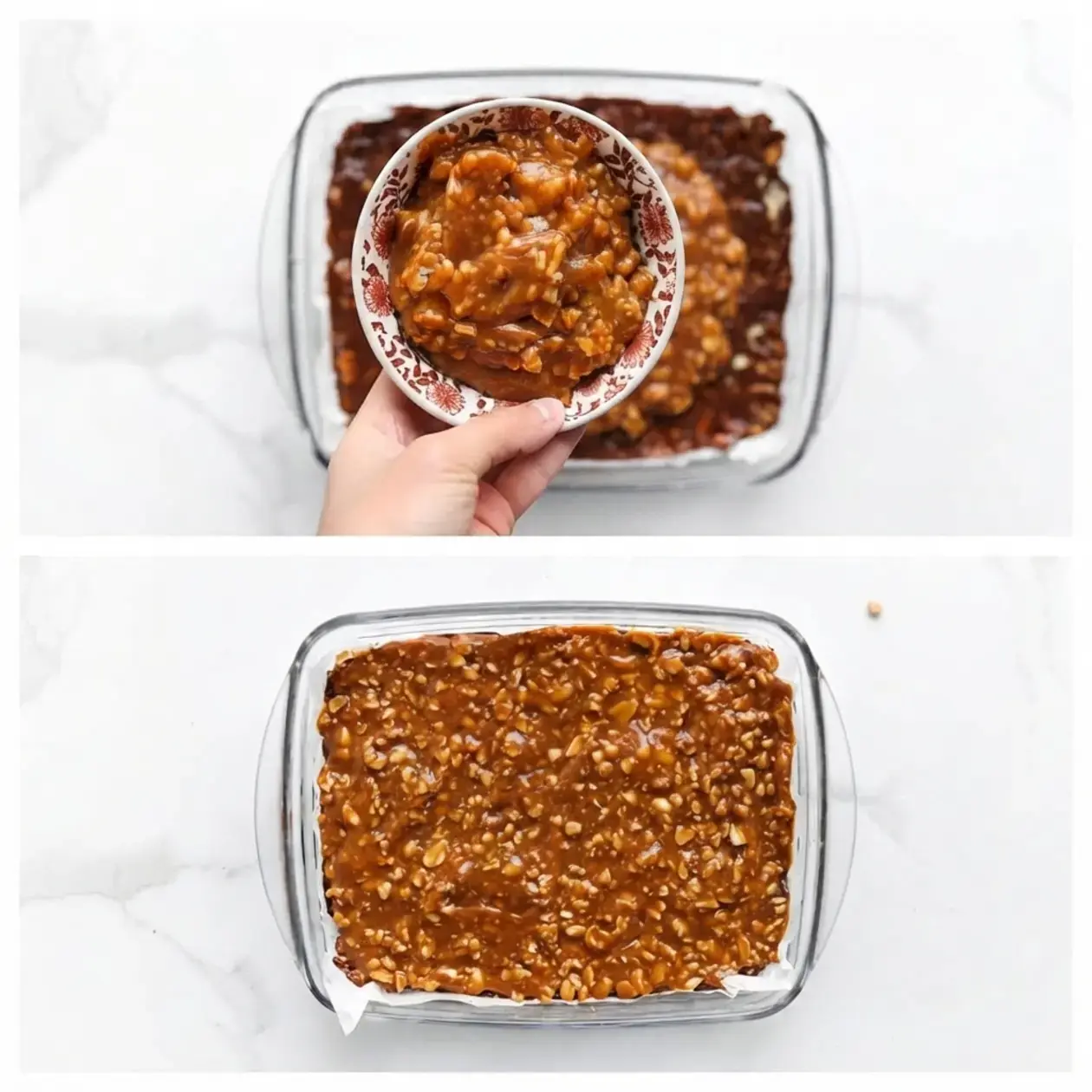 Peanut-Caramel Bars With Chocolate, Instructions