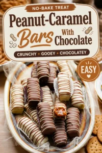 Peanut-Caramel Bars With Chocolate