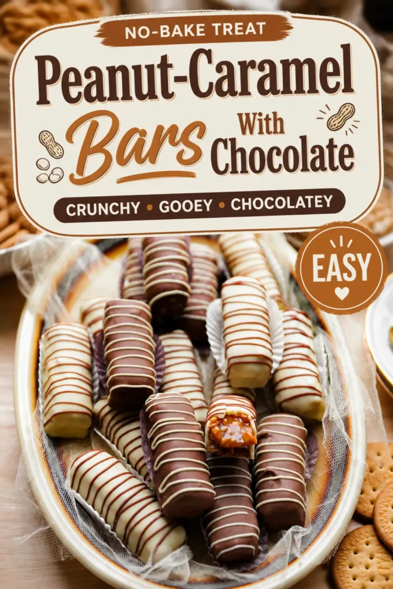 Peanut-Caramel Bars With Chocolate