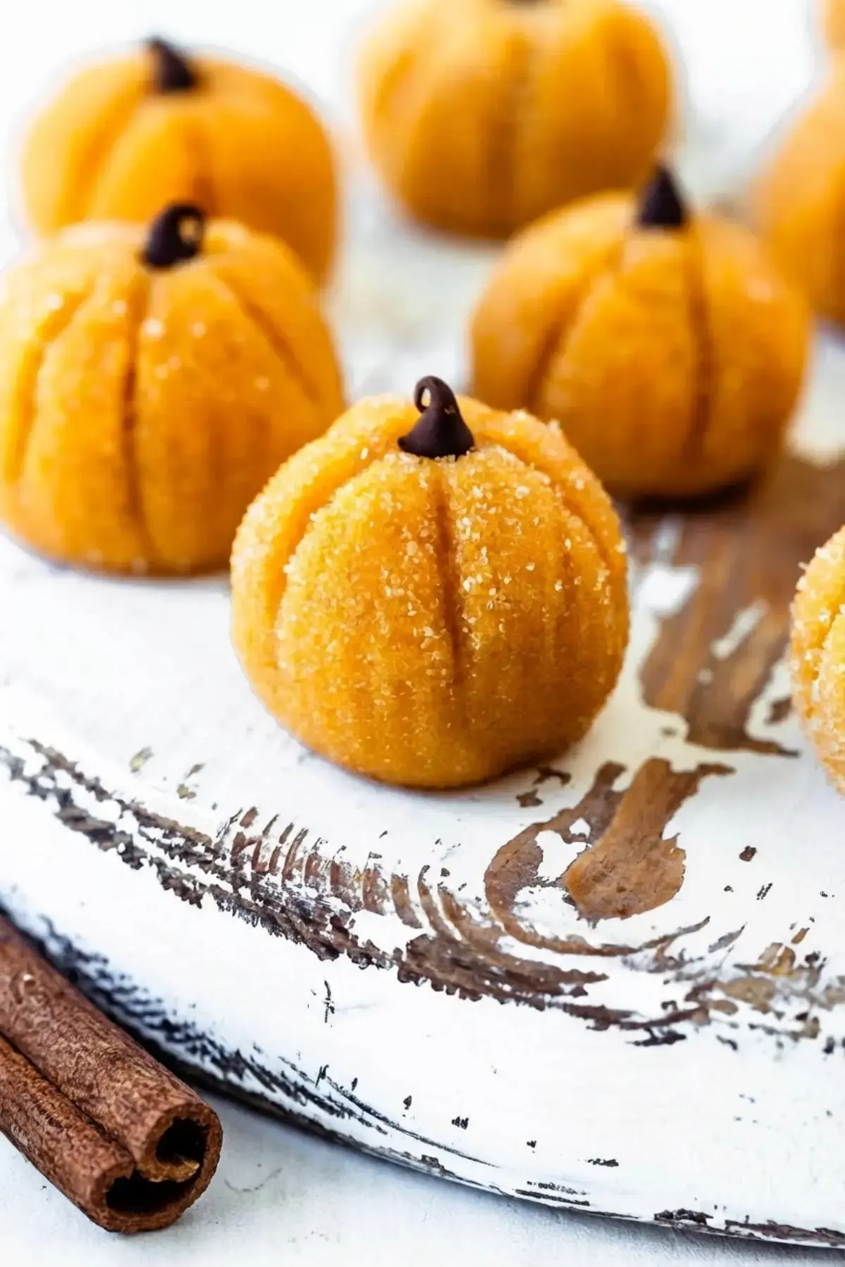 Pumpkin Brigadeiros: Easy Fall Candy Made with Real Pumpkin 21 Pumpkin Brigadeiros, Finish with a chocolate chip
