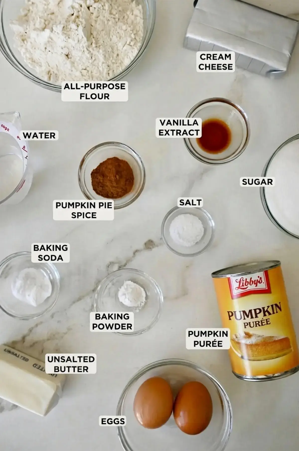 Pumpkin Cream Cheese Muffins, Ingredients You'll Need