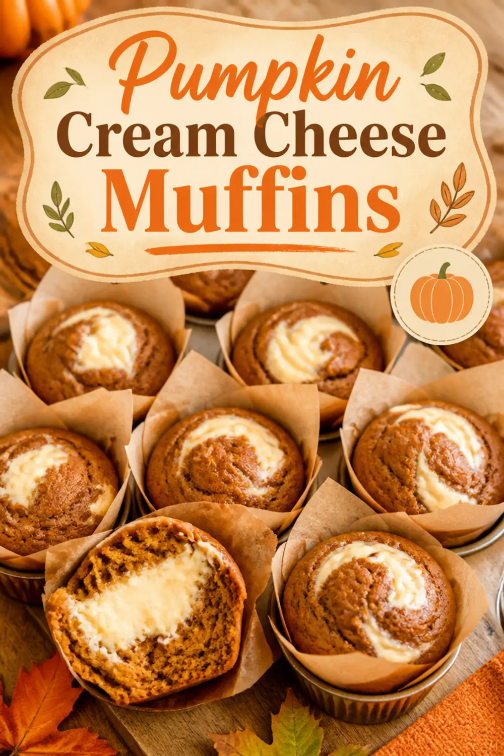 Home 17 Pumpkin Cream Cheese Muffins