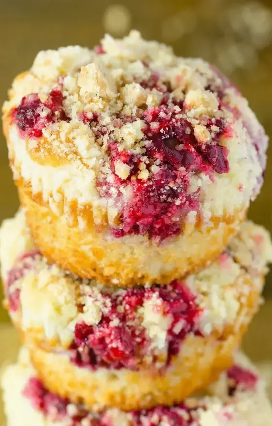 Raspberry Streusel Muffins