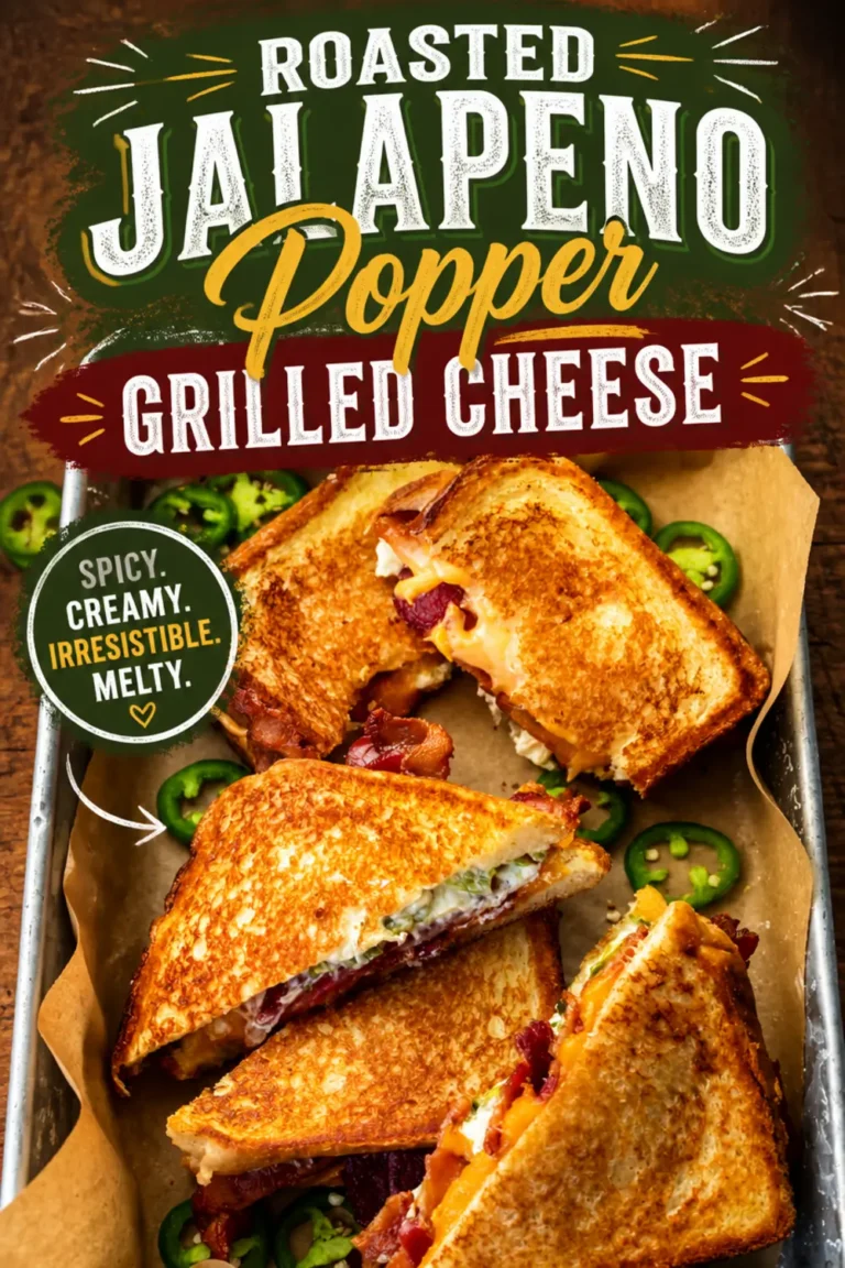Roasted Jalapeno Popper Grilled Cheese