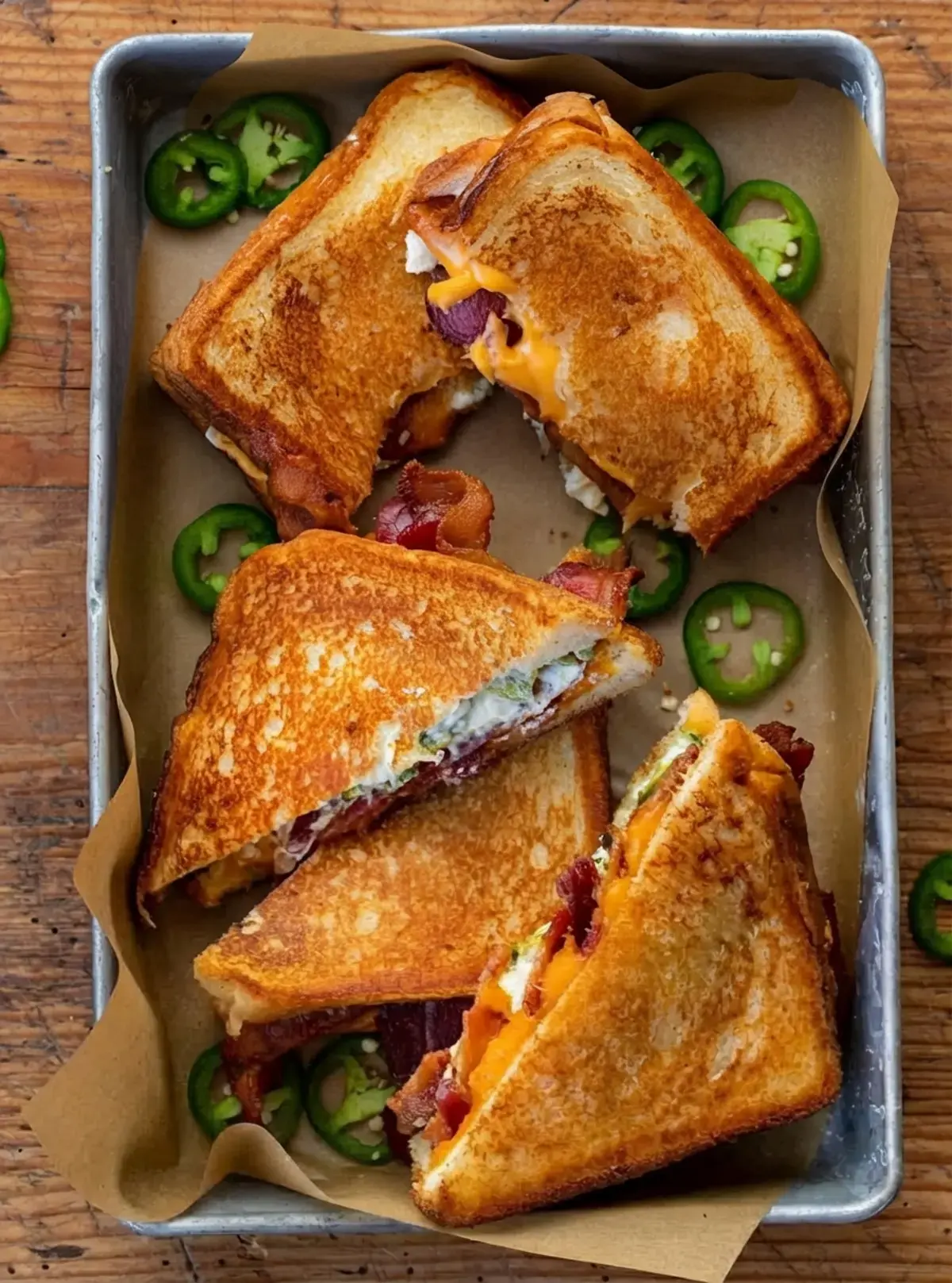 Roasted Jalapeno Popper Grilled Cheese