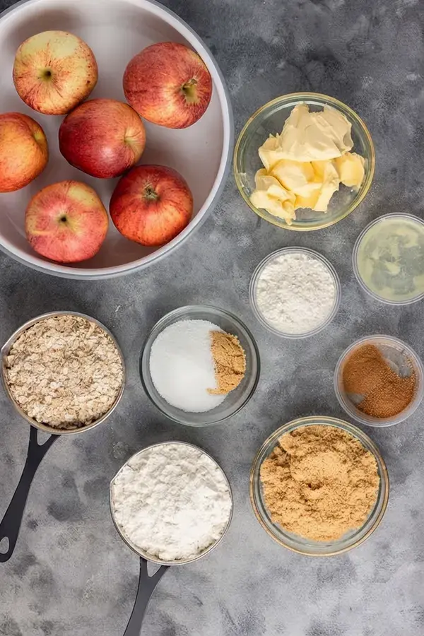 Simple Apple Crumble, Ingredients to make this recipe