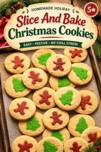 Slice And Bake Christmas Cookies
