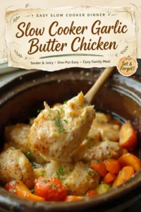 Slow Cooker Garlic Butter Chicken