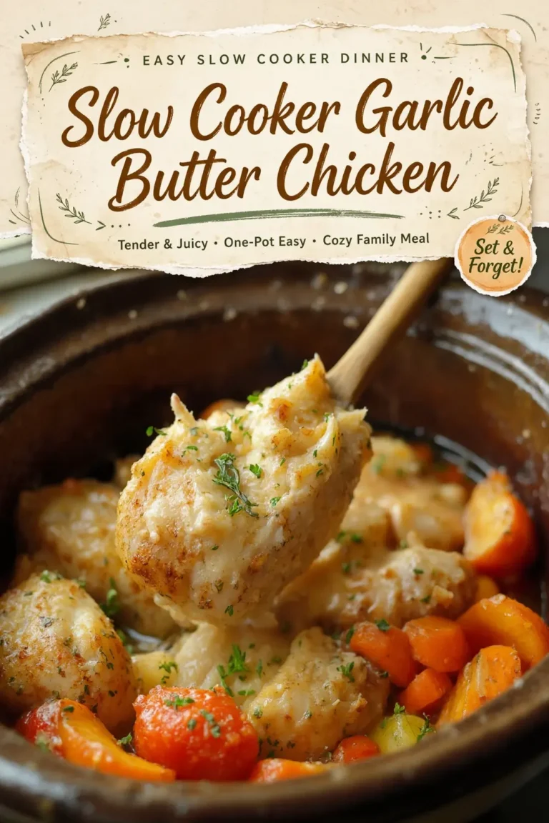 Slow Cooker Garlic Butter Chicken