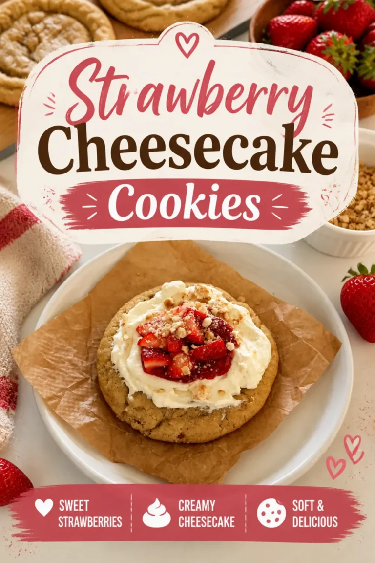 Strawberry Cheesecake Cookies