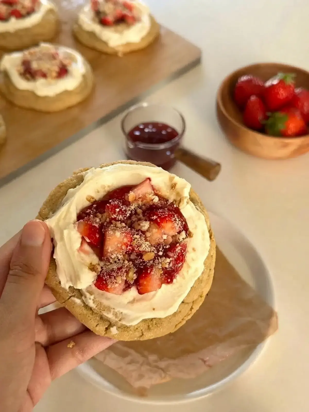 Strawberry Cheesecake Cookies