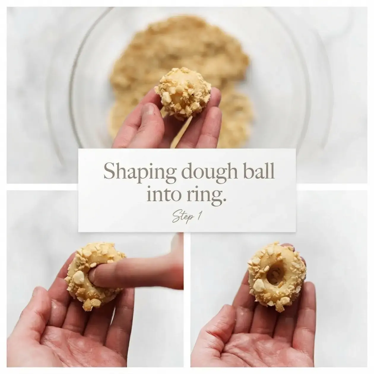 Three Cookies From One Dough, Instructions