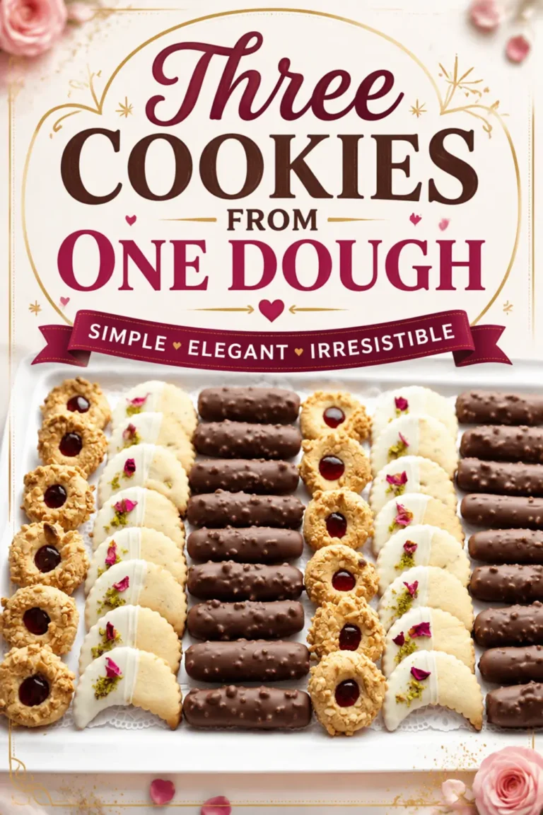 Three Cookies From One Dough