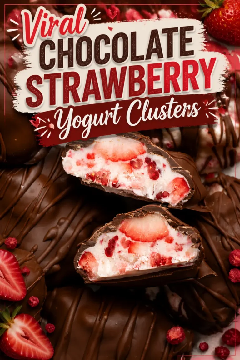 Viral Chocolate Strawberry Yogurt Clusters