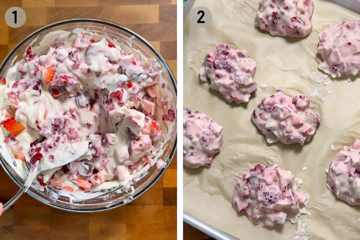 Viral Chocolate Strawberry Yogurt Clusters, Step-by-Step Instructions