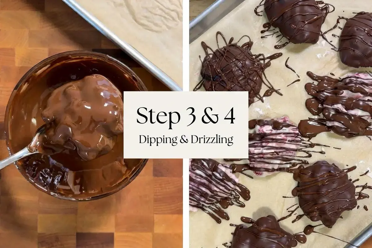 Viral Chocolate Strawberry Yogurt Clusters, Step-by-Step Instructions