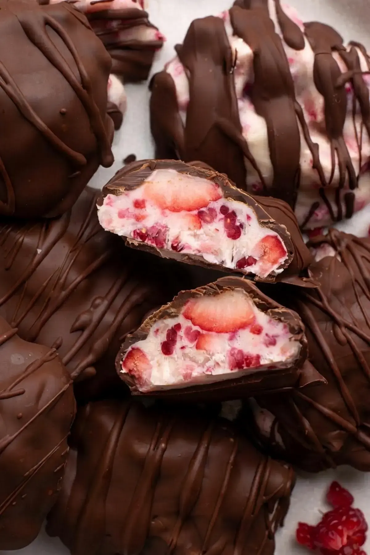 Viral Chocolate Strawberry Yogurt Clusters